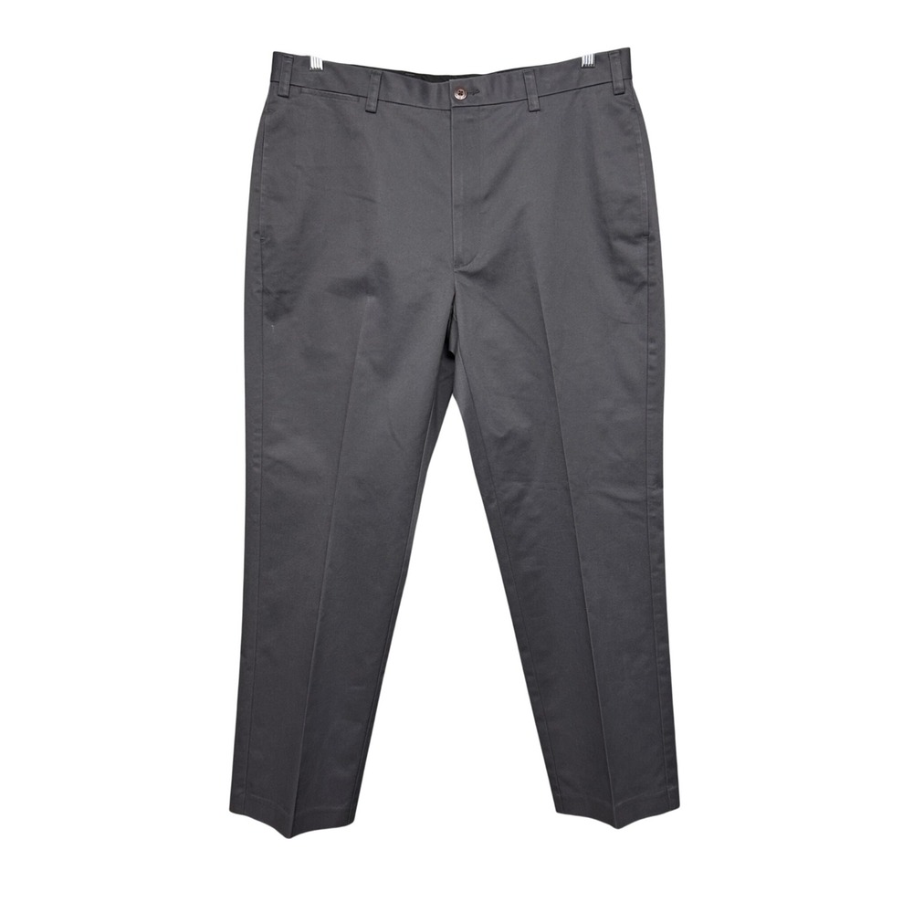Orvis Chino Pants Mens 36x30 Gray Khakis Stretch Outdoor Business Casual Preppy